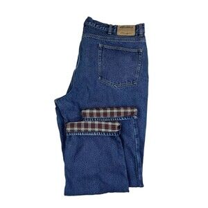 Eddie Bauer Flannel Lined Jeans  Men's Size 42  Straight leg  Outdoor Winter